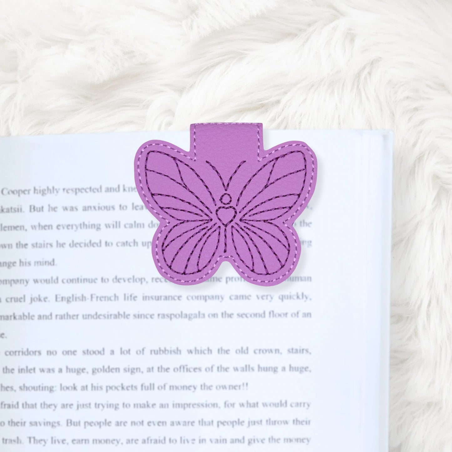 ITH 4x4 Butterfly Foldover Magnetic Bookmark