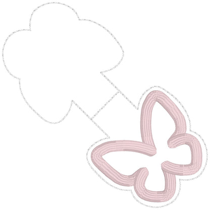 ITH 4x4 Butterfly Appliqué Foldover Magnetic Bookmark