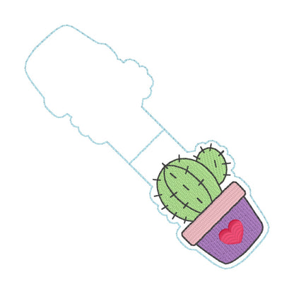 ITH 4x4 Cactus Foldover Magnetic Bookmark