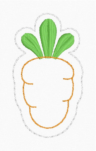 4x4 Carrot Appliqué Feltie