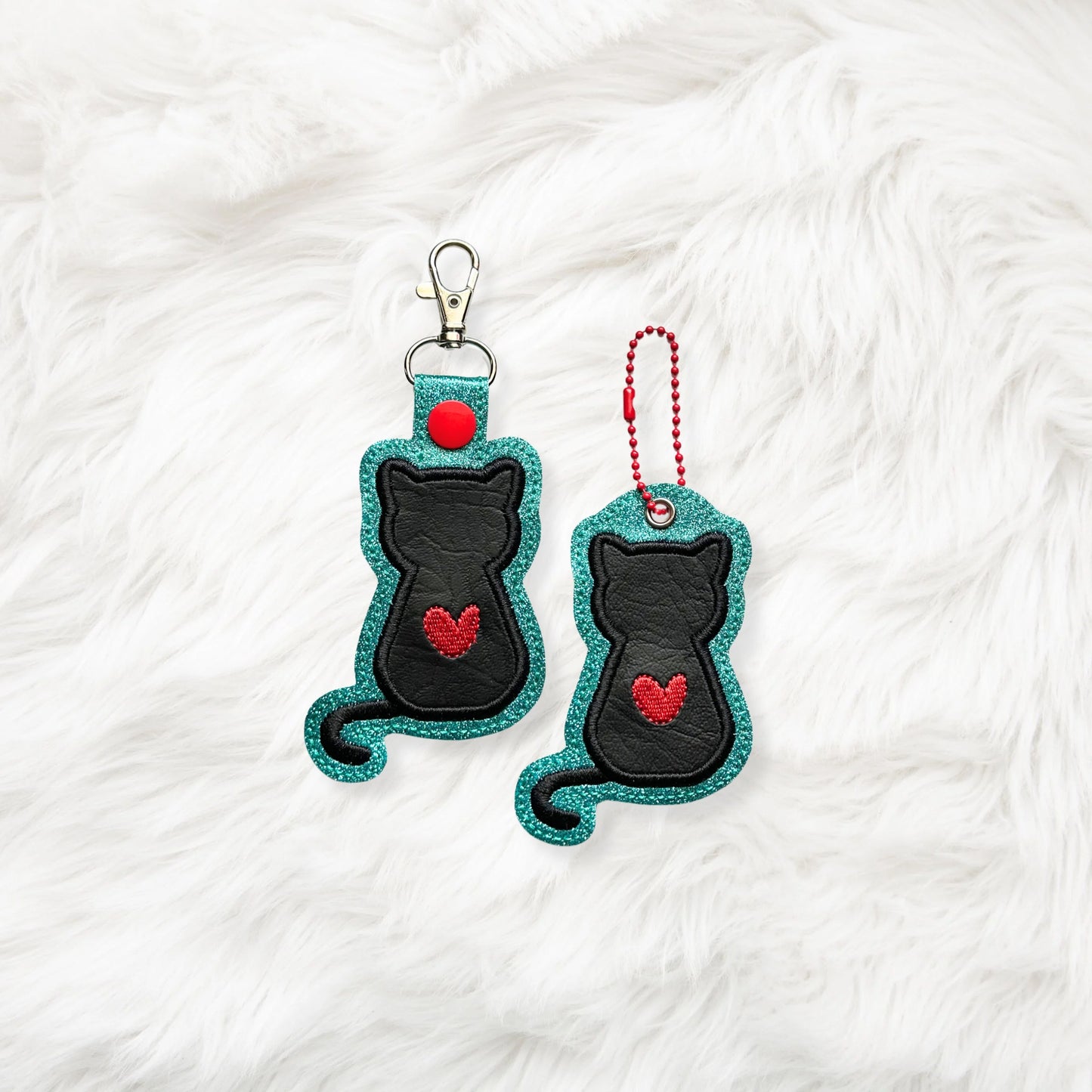 ITH 4x4, 5x7 Cat Appliqué Snaptab/Eyelet