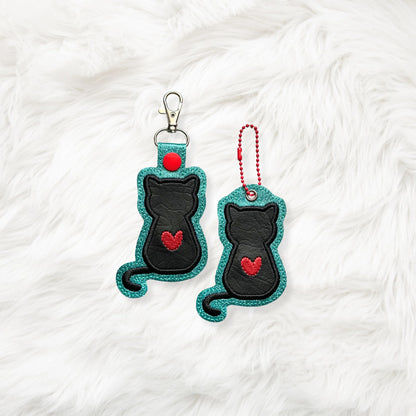 ITH 4x4, 5x7 Cat Appliqué Snaptab/Eyelet