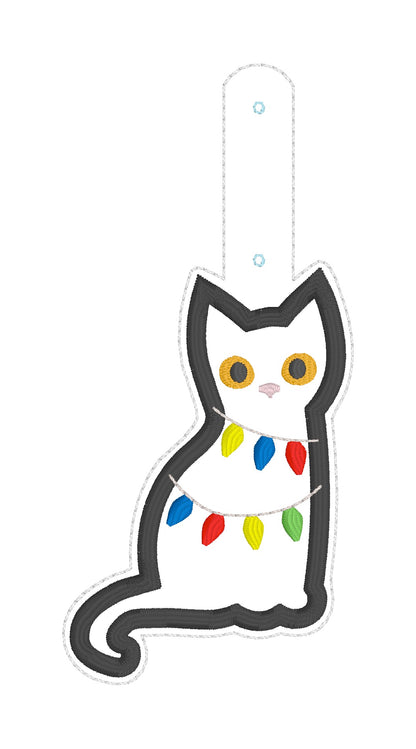 ITH 4x4, 5x7 Cat Lights Appliqué Snaptab/Eyelet