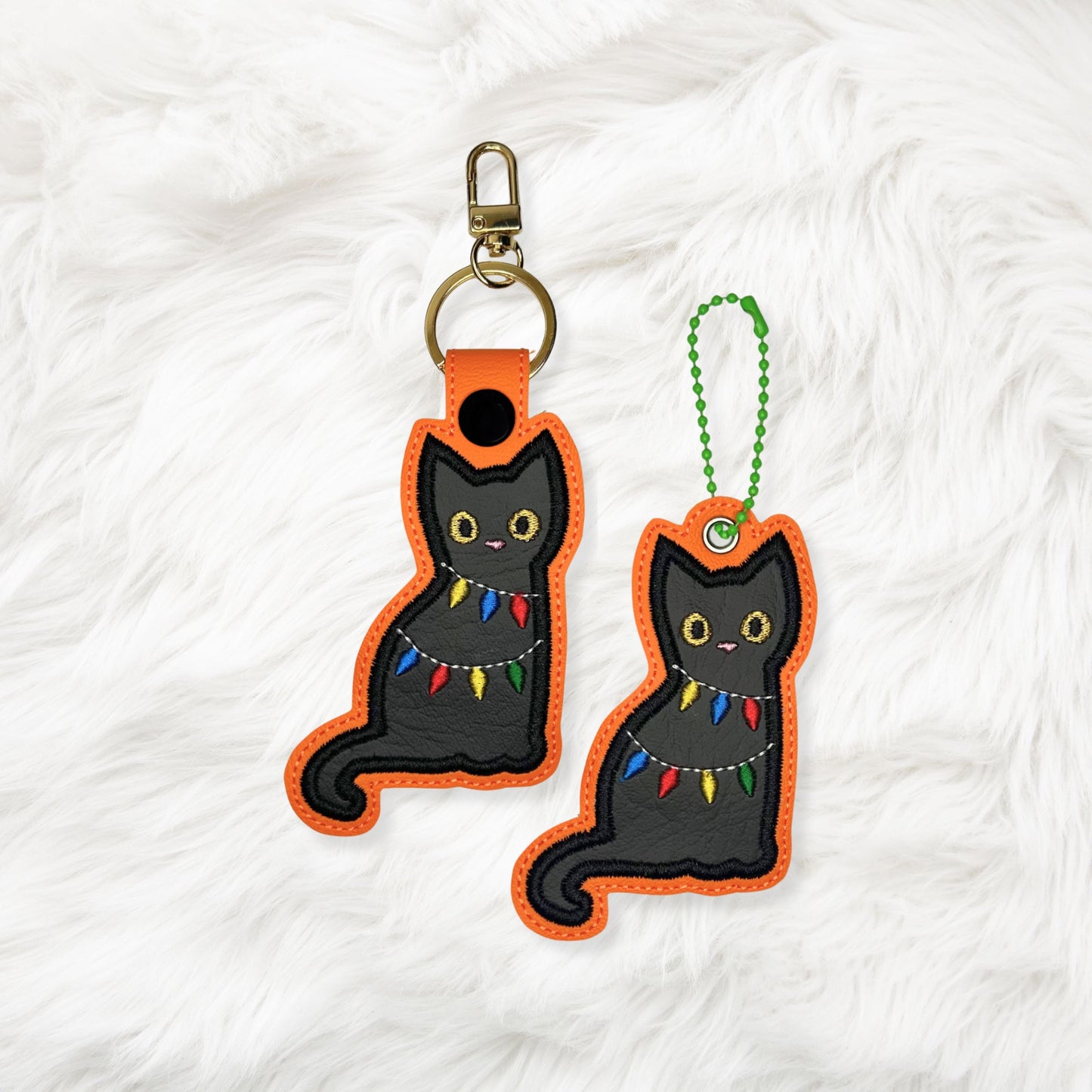 ITH 4x4, 5x7 Cat Lights Appliqué Snaptab/Eyelet