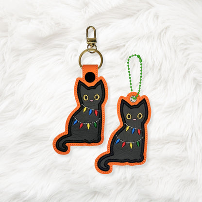 ITH 4x4, 5x7 Cat Lights Appliqué Snaptab/Eyelet