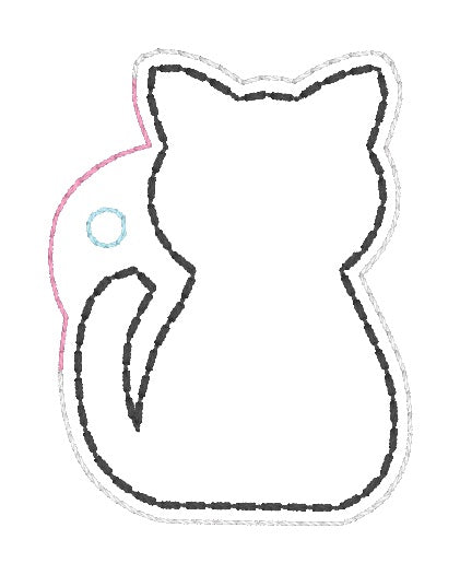 ITH 4x4 Cat Silhouette Air Tag Holder