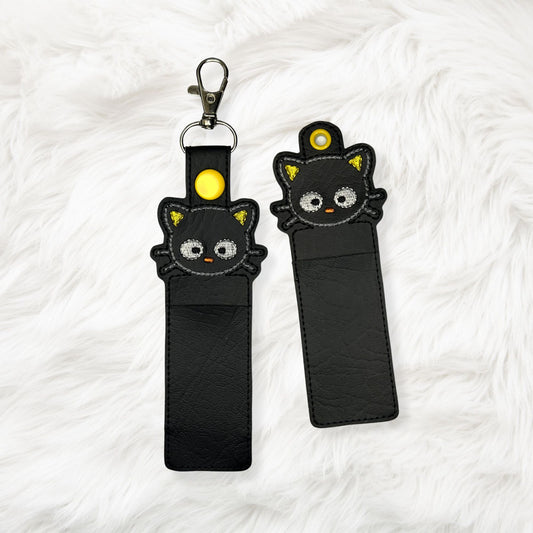 5x7 Black Cat Lip Balm Holder