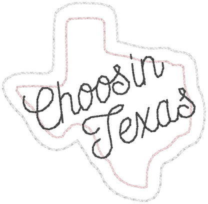 ITH 4x4 Choosin Texas Appliqué Feltie