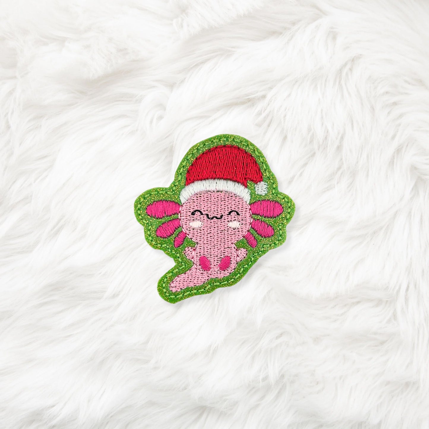 ITH 4x4 Christmas Axolotl Feltie