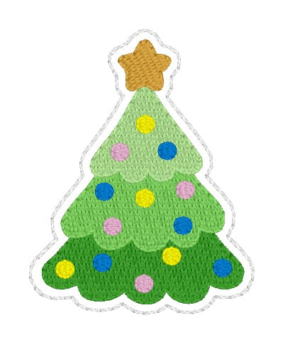 ITH 4x4 Christmas Tree Feltie