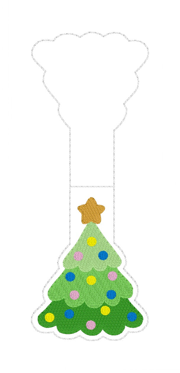 ITH 5x7 Christmas Tree Foldover Magnetic Bookmark