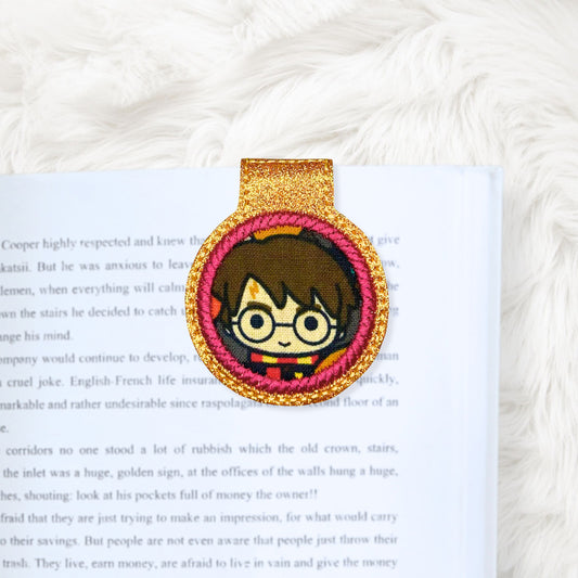 ITH 4x4 Circle Appliqué Foldover Magnetic Bookmark