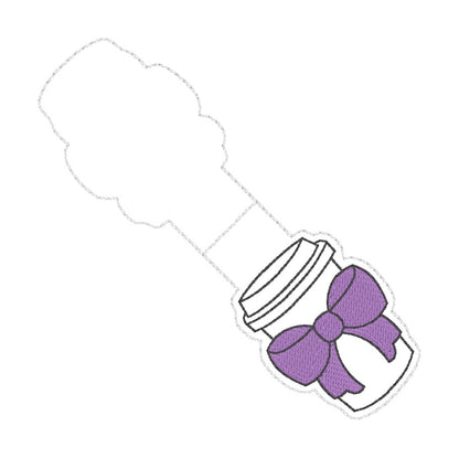 ITH 4x4 Coffee Cup Foldover Magnetic Bookmark