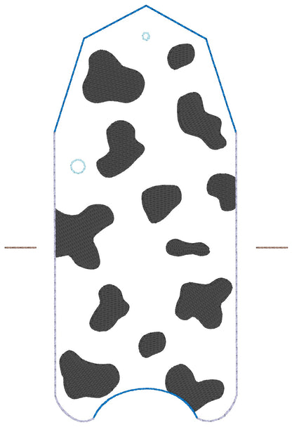 ITH 5x7 1oz Cow Print Sanitizer Holder