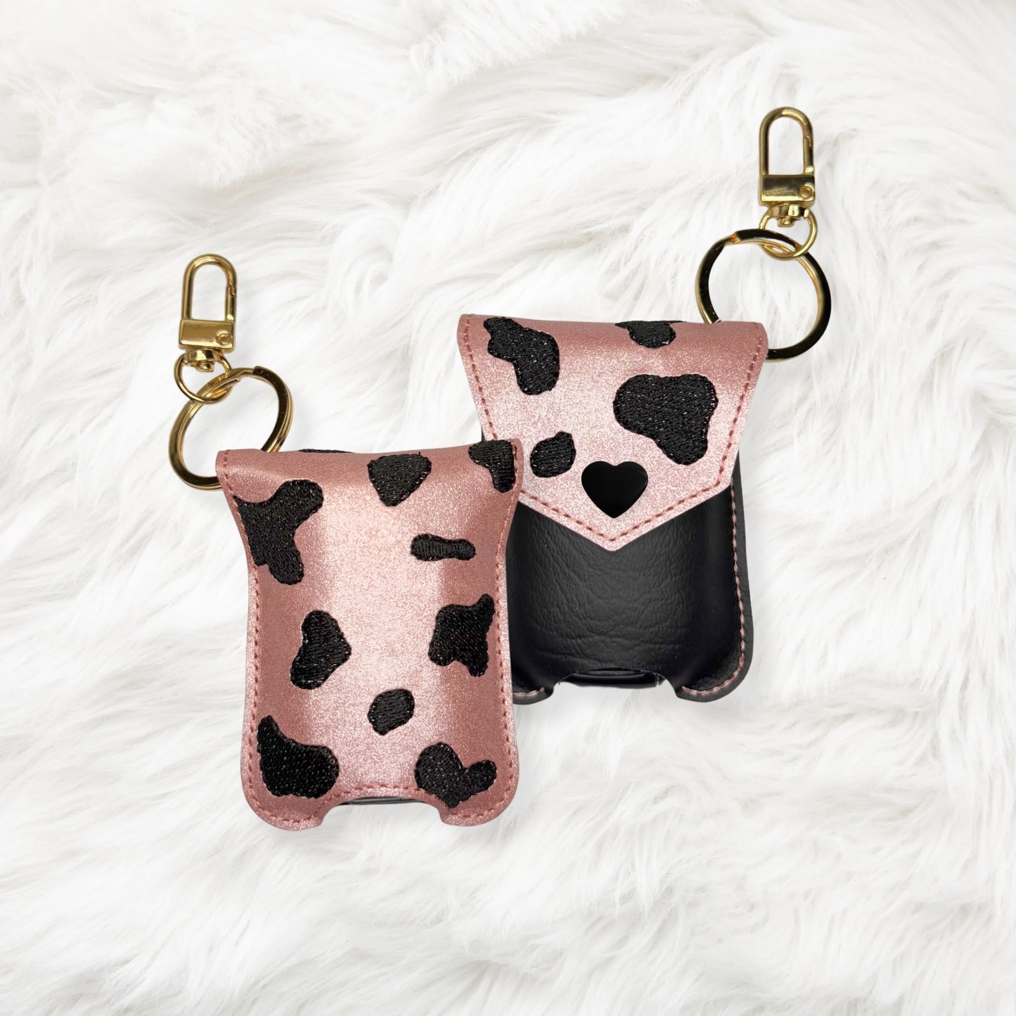 ITH 5x7 1oz Cow Print Sanitizer Holder
