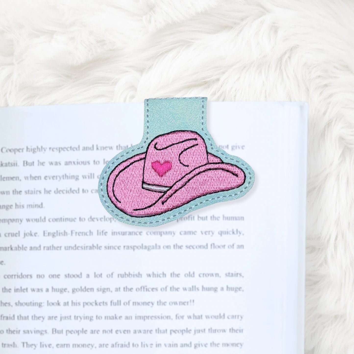 ITH 4x4 Cowgirl Hat Foldover Magnetic Bookmark