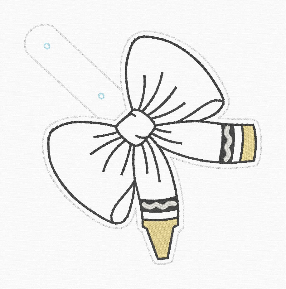 ITH 4x4 Crayon Bow Snaptab/Eyelet