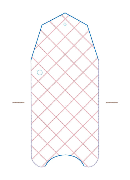 ITH 5x7 1oz Criss Cross Sanitizer Holder