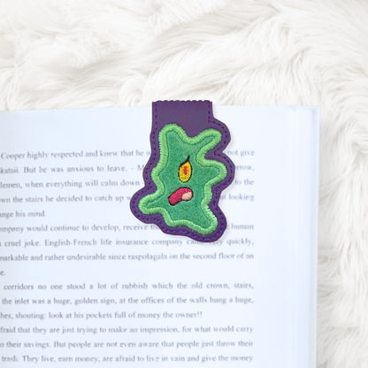 ITH 4x4 Crushed Plankton Appliqué Foldover Magnetic Bookmark