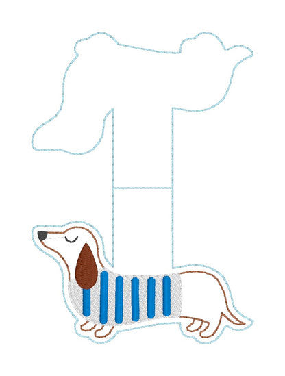 ITH 4x4 Dachshund Foldover Magnetic Bookmark