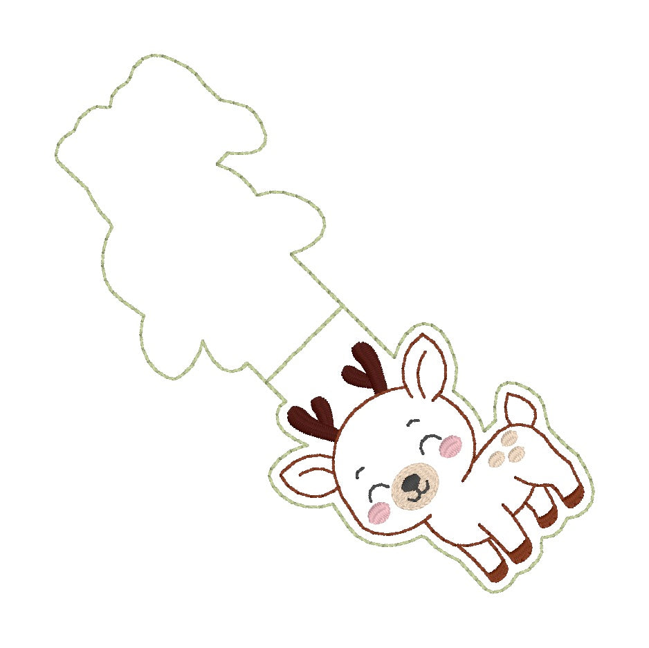 ITH 4x4 Deer Foldover Magnetic Bookmark