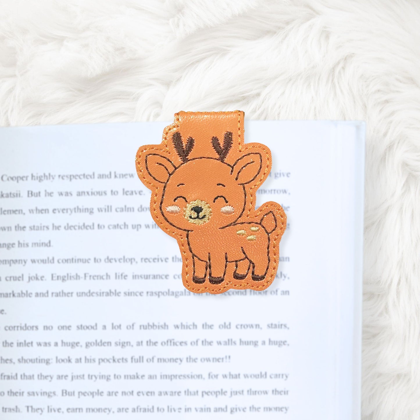 ITH 4x4 Deer Foldover Magnetic Bookmark