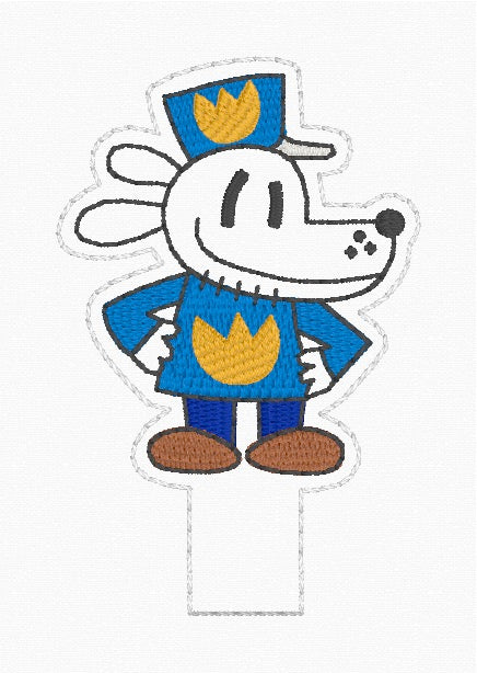 ITH 4x4 Dog Man Pencil Topper