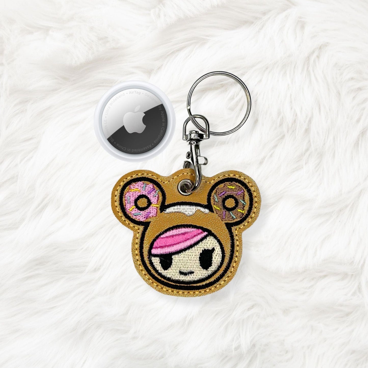 4x4 Donut Girl Air Tag Holder