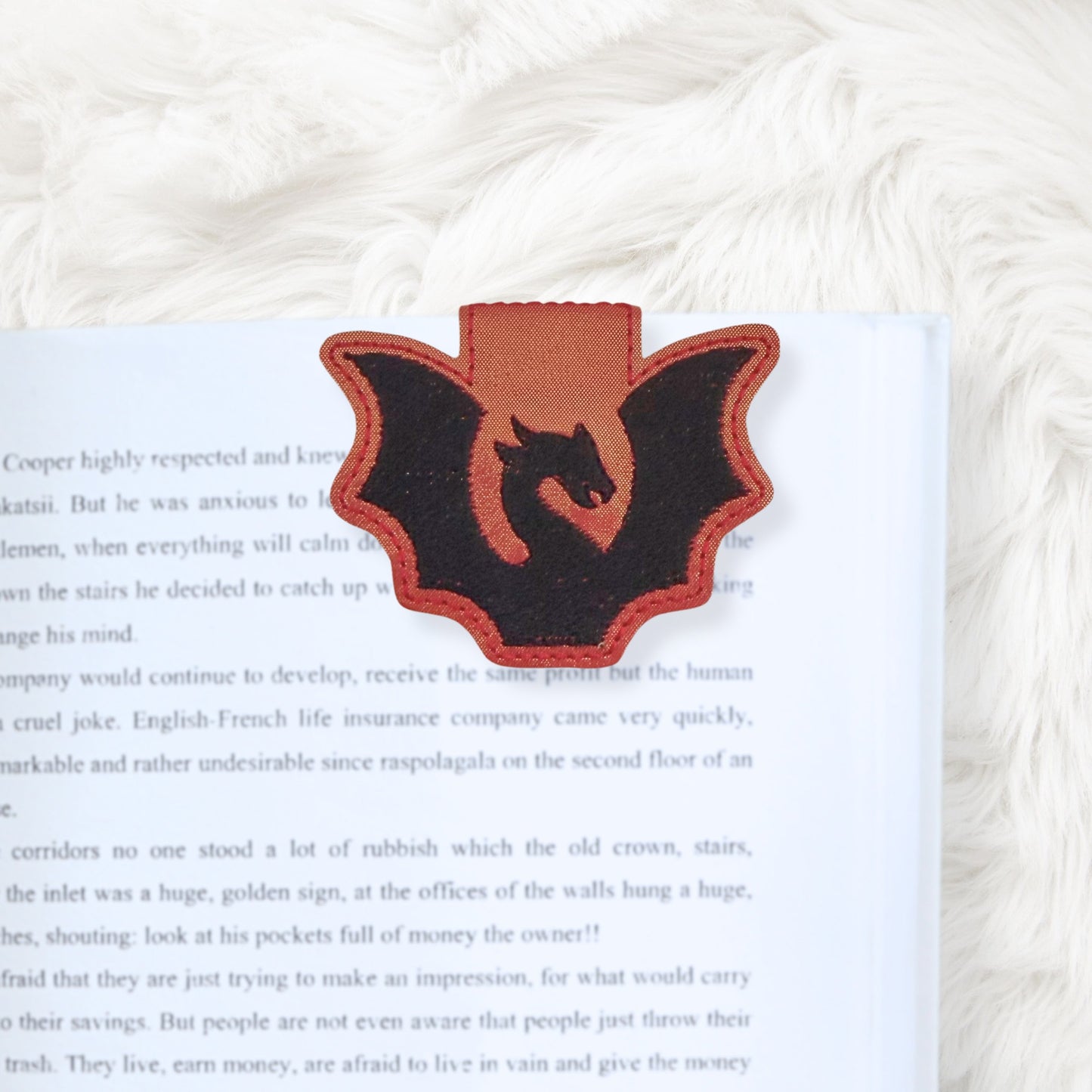 ITH 4x4 Dragon Foldover Magnetic Bookmark