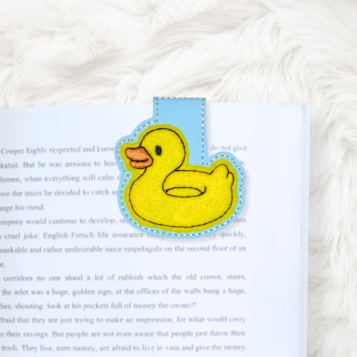 ITH 4x4 Duck Float Appliqué  Foldover Magnetic Bookmark
