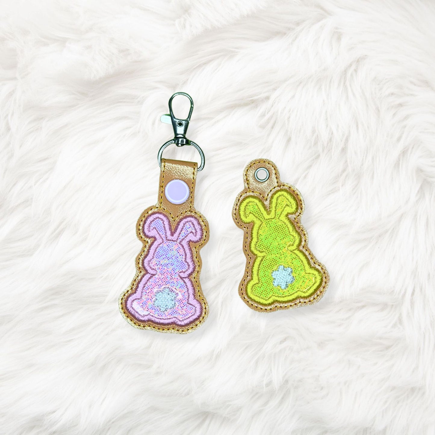 4x4 Easter Bunny Snaptab/Eyelet