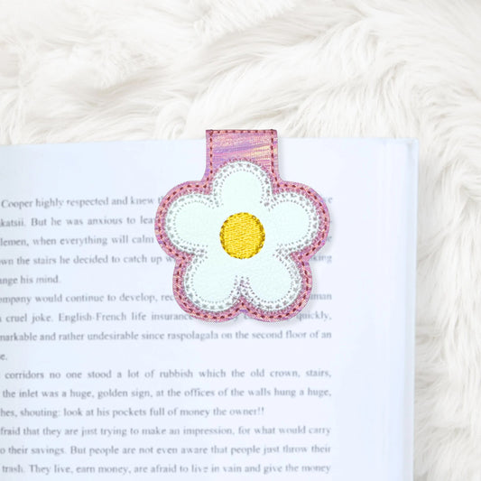 ITH 4x4 Floral Appliqué Foldover Magnetic Bookmark