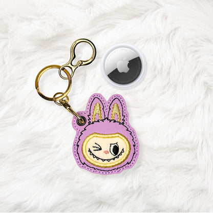 ITH 4x4 Bubu Fluffy Monster Appliqué Air Tag Holder