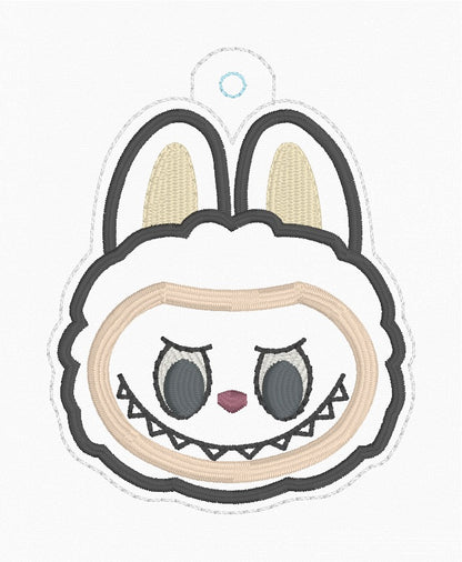 ITH 4x4, 5x7 Fluffy Monster Appliqué Snaptab/Eyelet