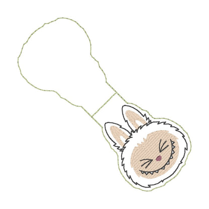 ITH 4x4 Fluffy Monster Foldover Magnetic Bookmark