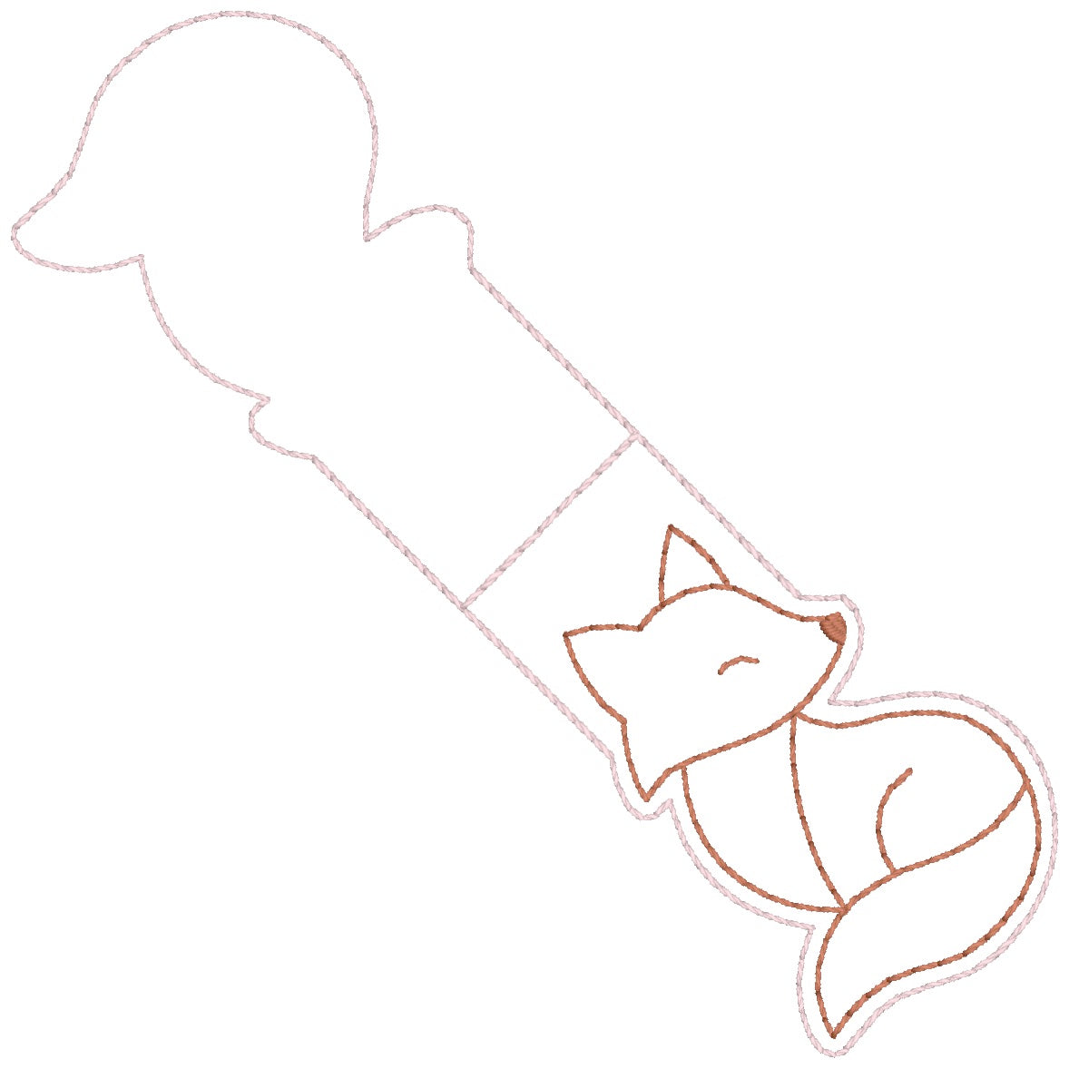 ITH 4x4 Fox Foldover Magnetic Bookmark