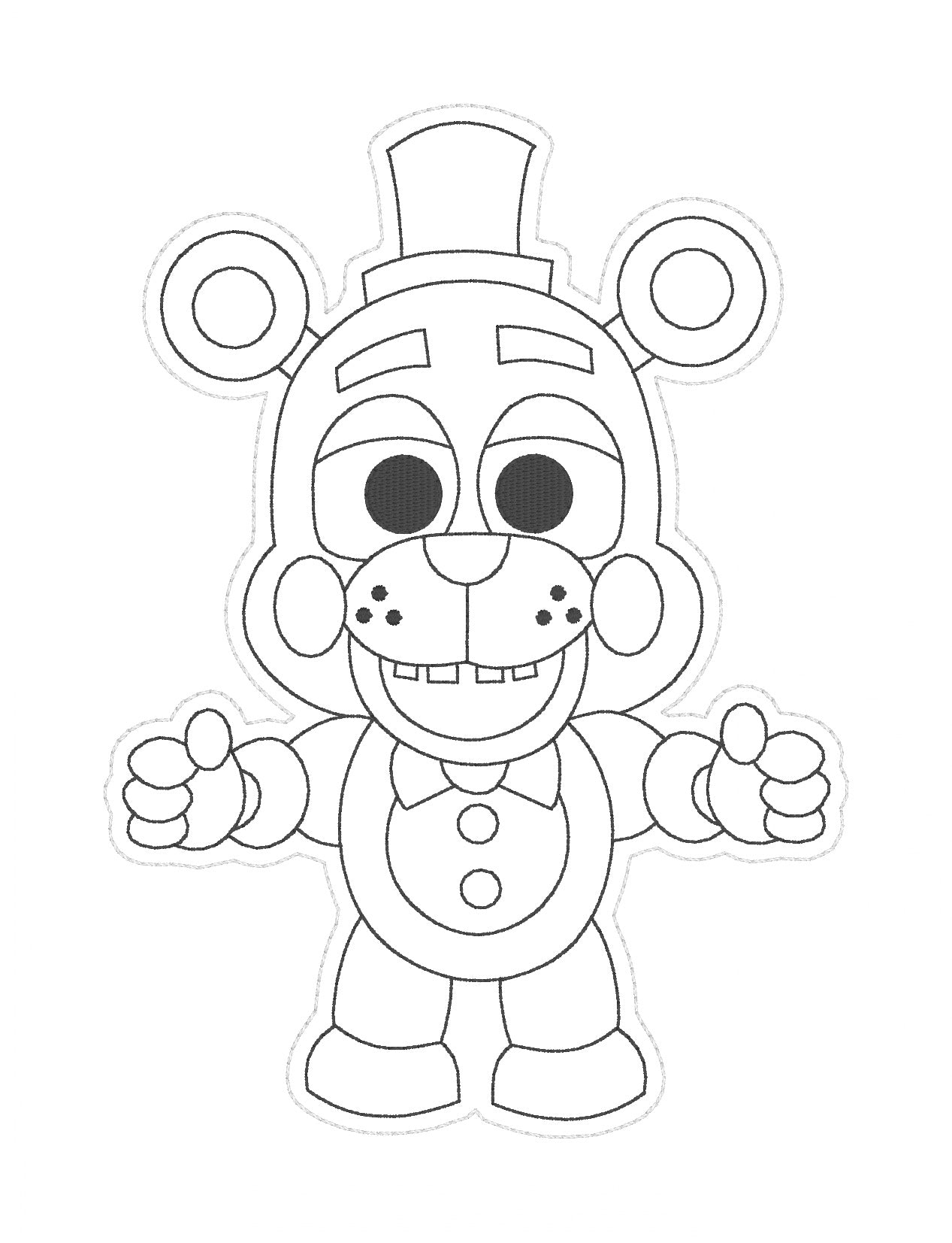 5x7 FNAF Dry Erase