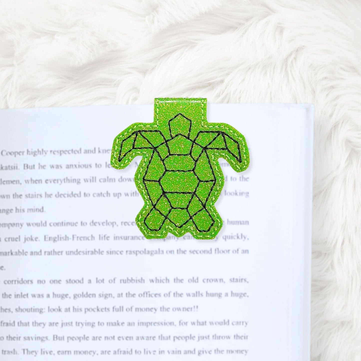 ITH 4x4 Geo Turtle Foldover Magnetic Bookmark