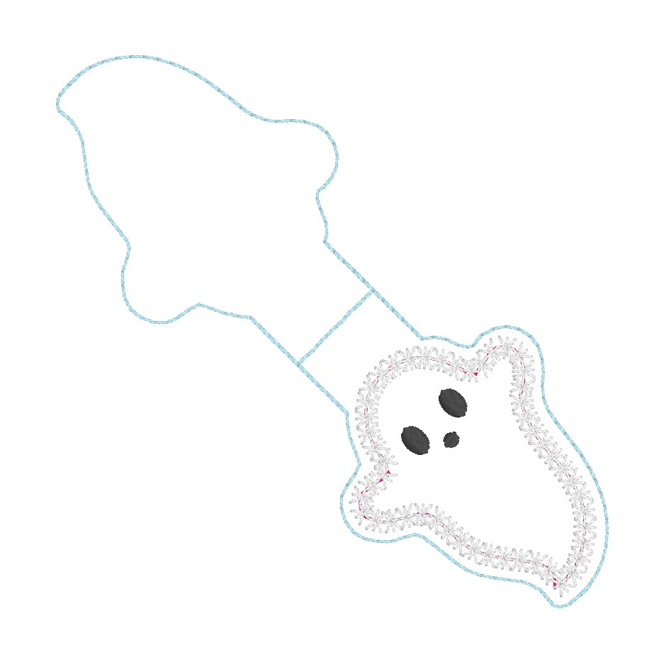 ITH 4x4 Ghost Appliqué Foldover Magnetic Bookmark