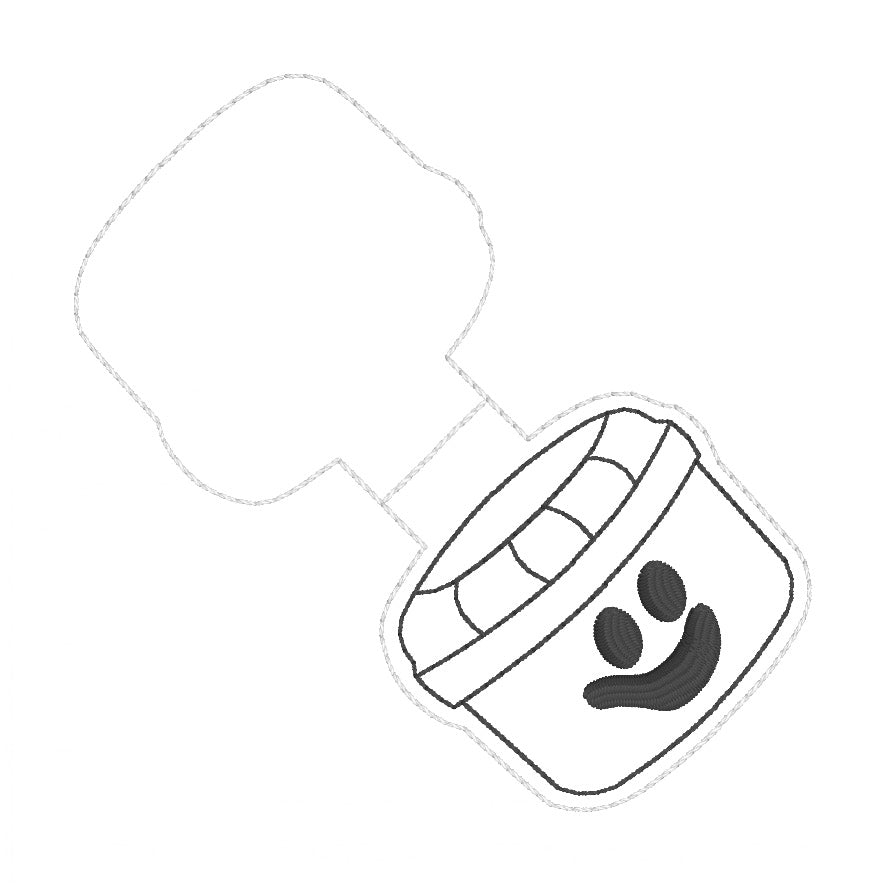 ITH 4x4 Ghost Bucket Foldover Magnetic Bookmark