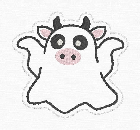 4x4 Cow Ghost Feltie