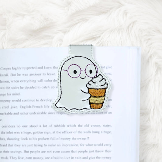 ITH 5x7 Ghost Frappe Foldover Magnetic Bookmark