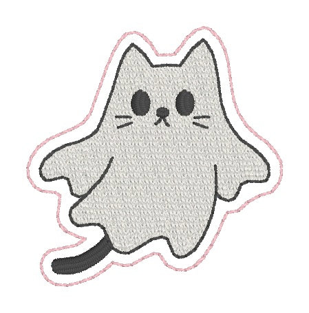 ITH 4x4 Ghost Kitty Feltie