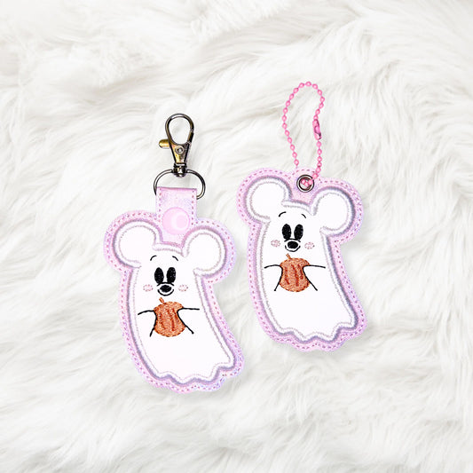 ITH 4x4 Mouse Ghost Appliqué Snaptab/Eyelet