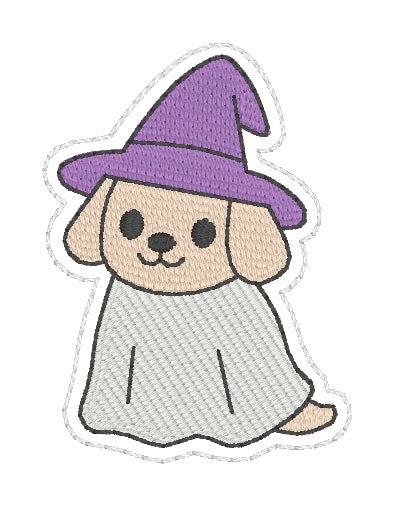 ITH 4x4 Ghost Puppy Feltie