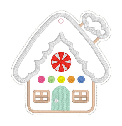 4x4 Gingerbread House Ornament