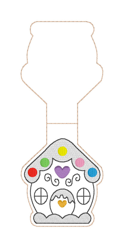 ITH 5x7 Gingerbread House Foldover Magnetic Bookmark