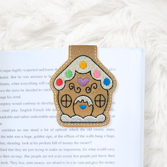 ITH 5x7 Gingerbread House Foldover Magnetic Bookmark