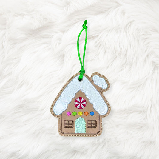 4x4 Gingerbread House Ornament