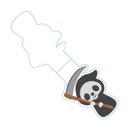 ITH 4x4 Grim Reaper Foldover Magnetic Bookmark